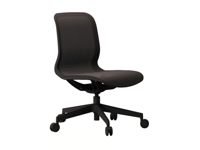 TRAMA - Height-adjustable mesh office chair with castors with 5-Spoke base _ Las Mobili